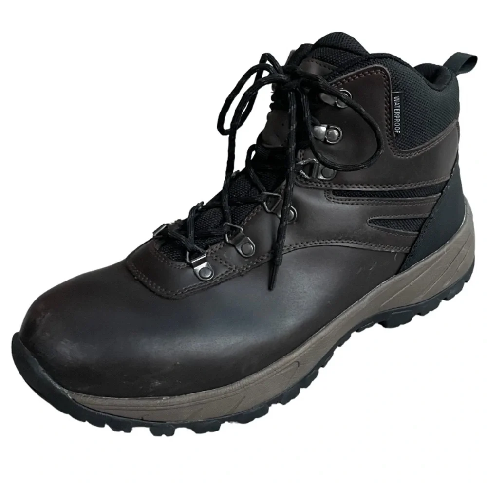 New Eddie Bauer Waterproof Leather Hiking Boots Everett Lace Up Winter Boots